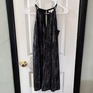 Candie's Black Sparkle Halter Dress